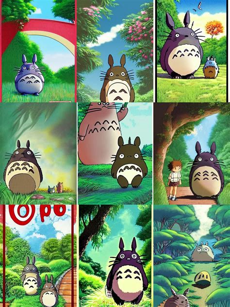 1988 My Neighbor Totoro Movie Posters Studio Stable Diffusion OpenArt