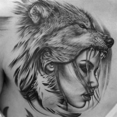Pin By Audrey Gregory On Wolf Headdress Wolf Girl Tattoos Indian