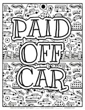 Enter your total debt amount at the top and assign each icon a value. Coloring Pages & Debt Tracker Printables to Keep You Motivated