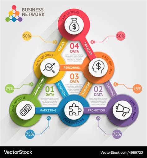 Business Marketing Infographic Template Royalty Free Vector