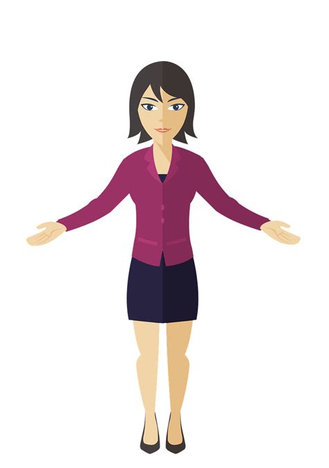 Vector Business Woman Png Image Png Mart