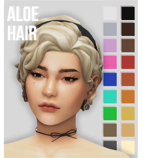 Sims 4 Custom Content Hair Pack Maxis Match Egplm