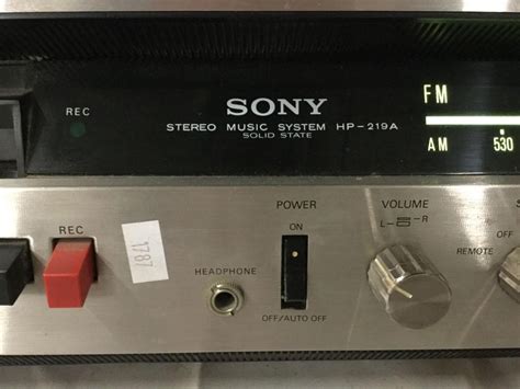 Sold Price Vintage Sony Stereo Music System Hp 219a Solid State