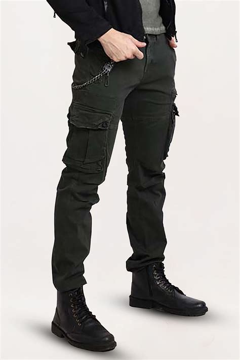 Military Green Slim Fit Cargo Pant Rookies