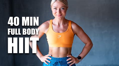 40 Min No Repeat Full Body Hiit And Strength Workout With Weights