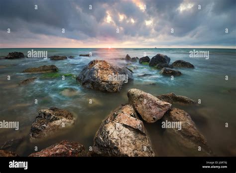Beautiful Seascape Nature Composition Stock Photo Alamy