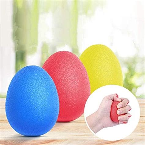 Hand Squeeze Stress Balls Set With Carry Bag 3 Resistance Finger