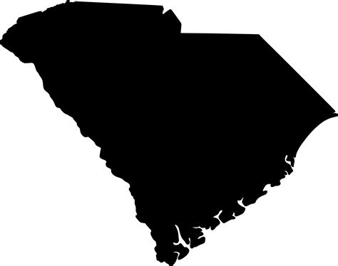 Flag Of South Carolina Topographic Map Clip Art South Carolina State