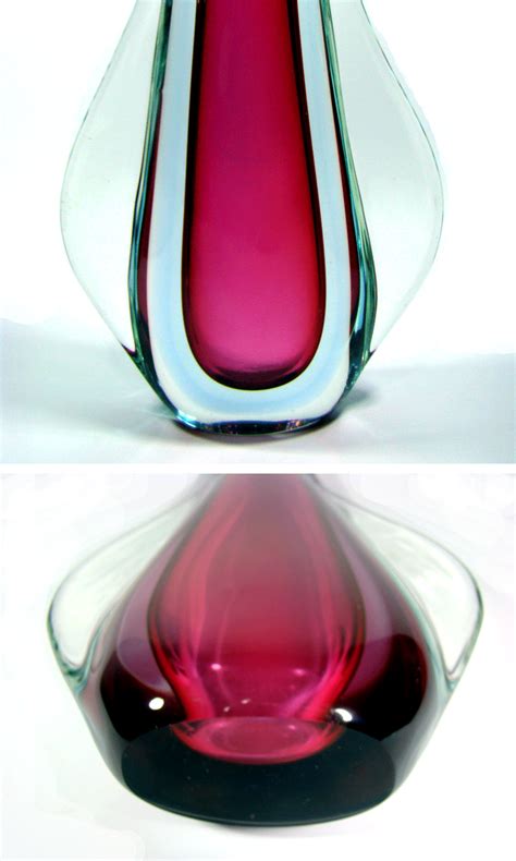 Large 32cm Vase Sommerso Glass Design Flavio Poli For Seguso Vetri D´arte 1950´s Ebay