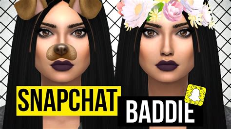 The Sims 4 Create A Sim Snapchat Baddie Youtube