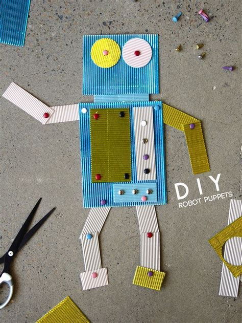 Robot Puppet Diy Diy Robot Kids Crafts Puppets Diy