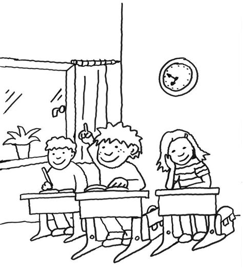 In nur 2 minuten zum kostenlosen testzugang! Ausmalbild Einschulung: Kinder in der Schule kostenlos ausdrucken