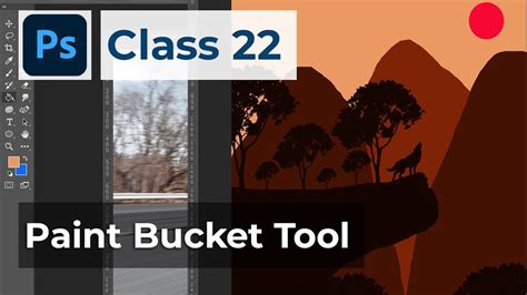 Paint Bucket Tool Photoshop Class 22 Youtube