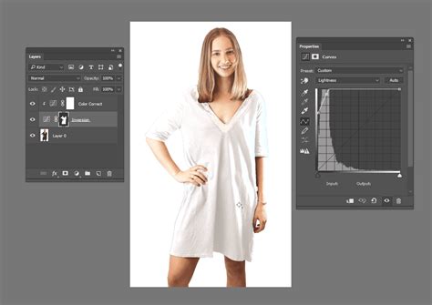 Carefully start selecting the clothes area. How can I change the color of clothing from dark to white in Photoshop? - Photography Stack Exchange