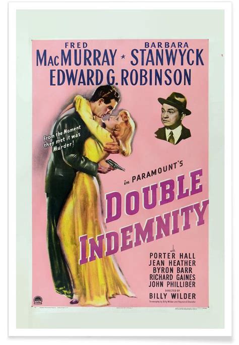 Double Indemnity Retro Film Poster JUNIQE