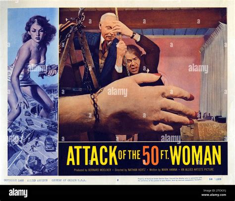 attack of the 50 foot woman allied artists 1958 vintage lobby card poster featuring allison