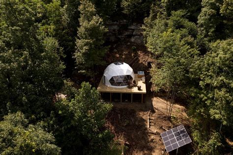 Luxury Geodesic Dome House With A Hot Tub Perfect For Glamping In