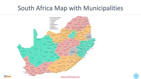 South Africa Map With Municipalities 4 