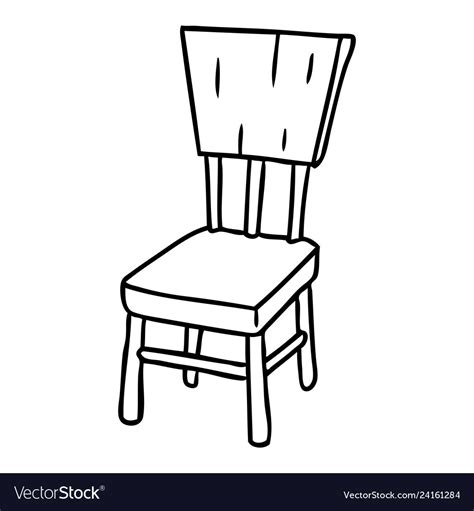 Wooden Chair Drawing Wooden Office Chair