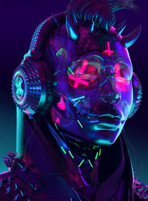 Artstation Fm Fcking Music Sick 666mick Cyberpunk Art