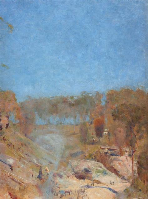 Fires On 1891 By Arthur Streeton The Collection Art Gallery Nsw