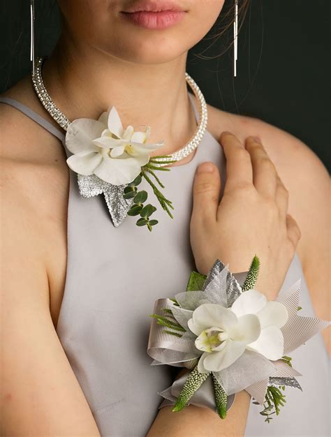 Necklace And Wrist Corsage For Prom Designed By Jeanne Ha At Park Florist