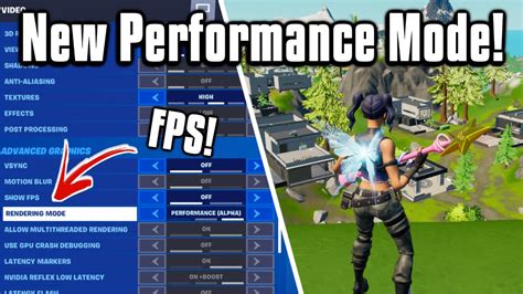 This Setting Will Double Your Fps Fortnite Performance Mode Youtube