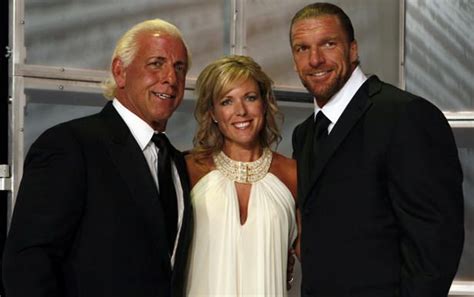 Ric Flair His Former Wife Tiffany And Triple H Ric Flair Triple H Professional Wrestler King
