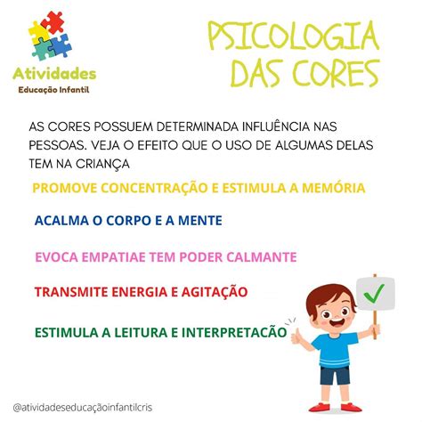 Psicologia Das Cores Educa O Infantil Atividades Psicologia