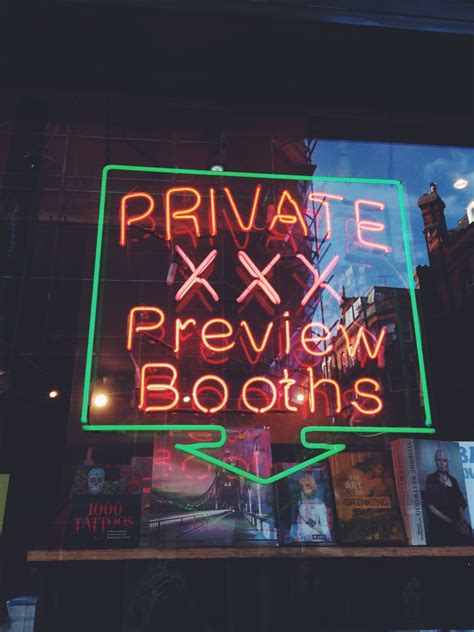 The Neon Hunter PRIVATE XXX PREVIEW BOOTHS Sex Shop Soho