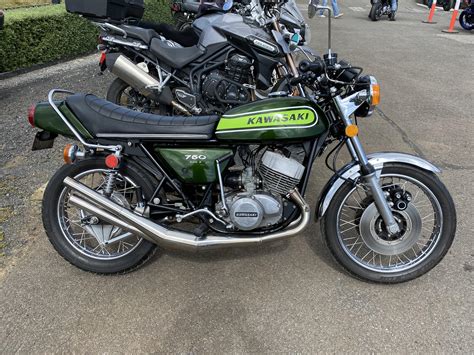 1973 kawasaki h1 500cc 3 cylinder two stroke mach iii 2nd owner since 75 ga. 1970s Kawasaki 750cc 3 cylinder 2-stroke I saw at a race ...