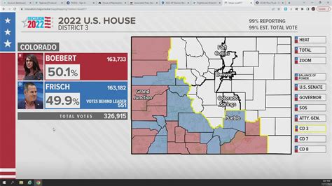 Elections Results County Map For Colorado Race Of Boebert Frisch