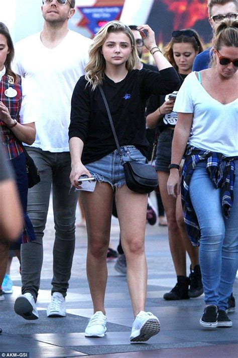 Letting Her Hair Down Chloe Grace Moretz Spent A Day With Pals At Disneyland S California
