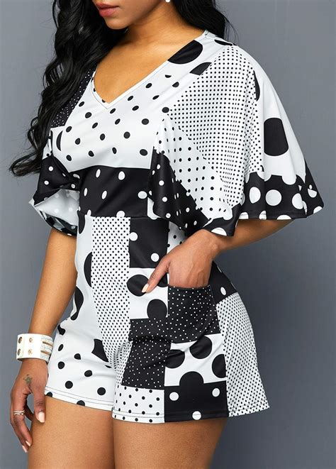 Lovely Dots And Print Two Piece Fashion Design Store