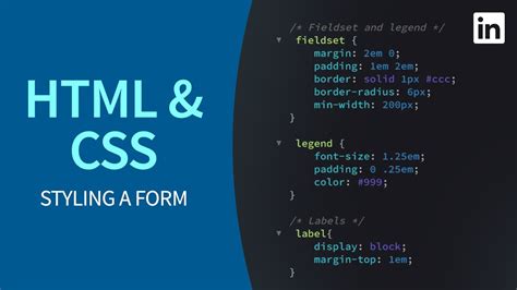 Html Tutorial Styling A Form With Css