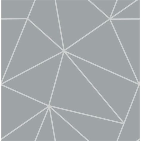 Geometric Wallpaper In Gray