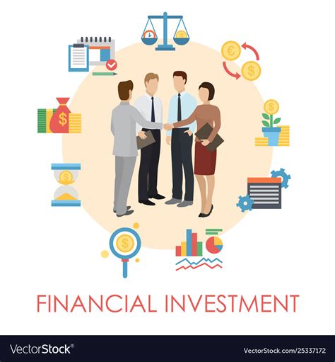 Financial Investment Banner Poster Royalty Free Vector Image