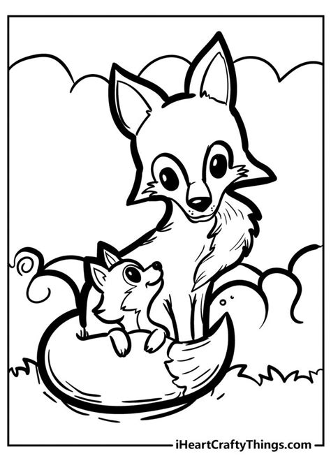 Printable Fox Coloring Pages