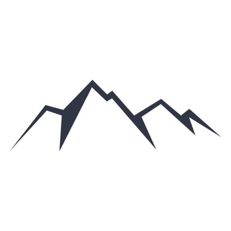 Four Peak Mountain Icon Transparent Png And Svg Vector File