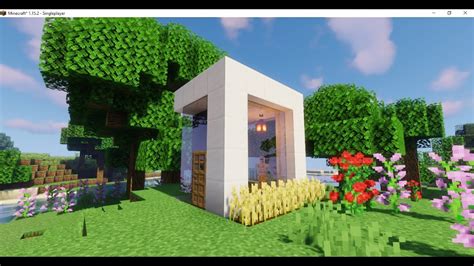 Minecraft 5x5 Modern House Tutorial Youtube