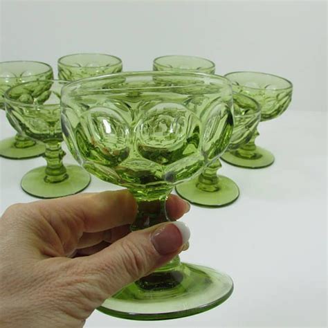 Imperial Glass Ohio Provincial Sherbet Wine Glasses Set Of 8 Etsy