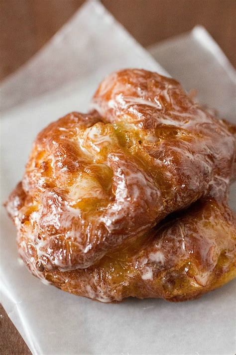 Treat that special someone to dunkin' with coffee and a donut, because some things just go better together. Apple Fritter Doughnuts | Brown Eyed Baker