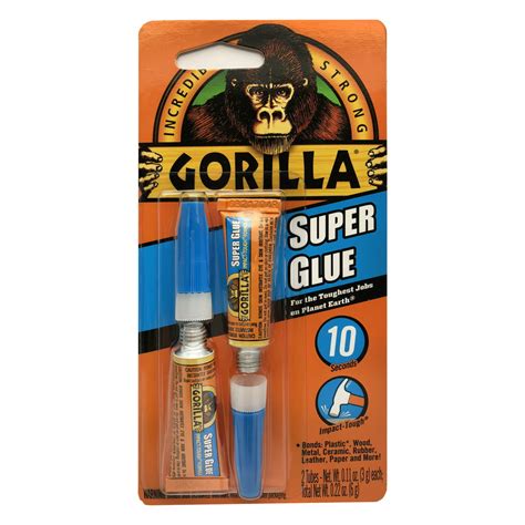 Gorilla Clear Super Glue 3 Gram Mini Tubes Pack Of 2