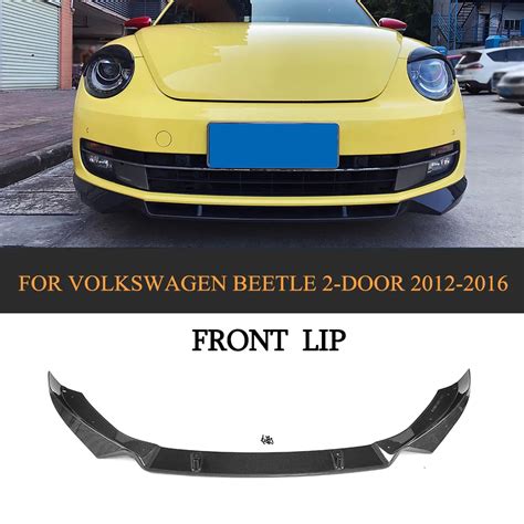 A Sytle Carbon Fiber Front Bumper Lip Spoiler Kit For Volkswagen Beetle
