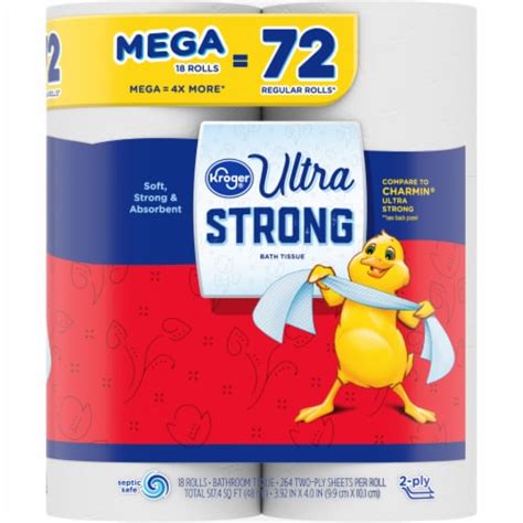 Kroger® Ultra Strong Mega Roll Toilet Paper 18 Rolls Foods Co