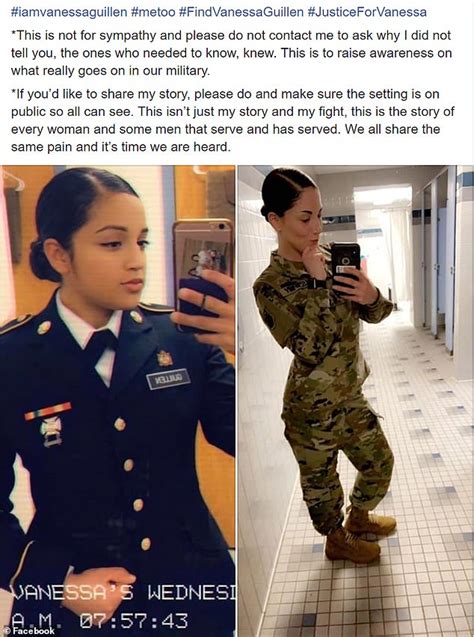 Women In The Army Share Stories Of Sexual Harassment Using Iamvanessaguillen Daily Mail Online