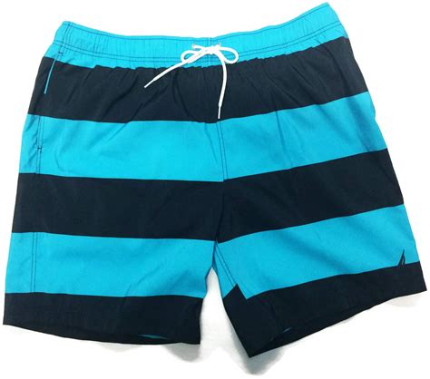 Nautica Striped Quick Dry Board Shorts Bathing Suit Nautical Fashions