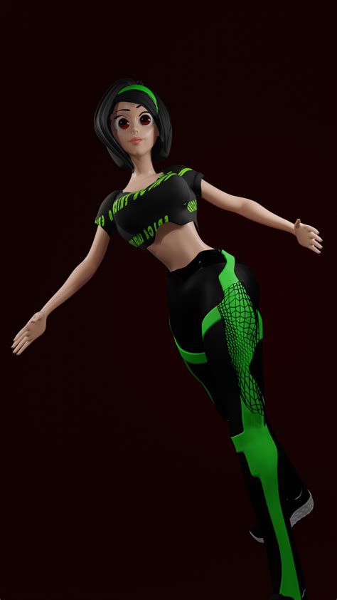 Artstation Fitness Girl Metaverse Vr 3d