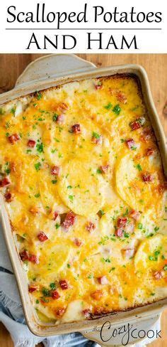 Sprinkle with cheeses and paprika, and bake 5. Cheesy Scalloped Potatoes and Ham are the best way to feed ...