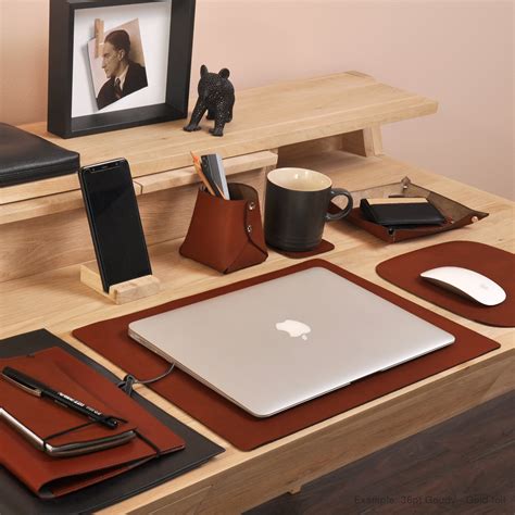 New Artisan Leather Desk Accessories Corban And Blair